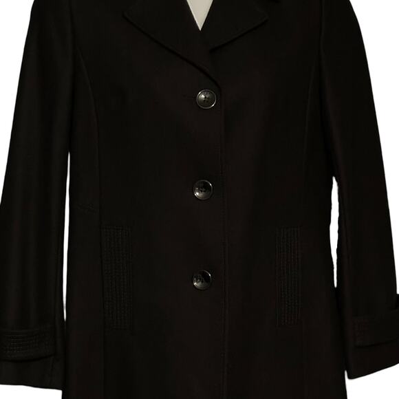 Forecaster of Boston Wool Blend Black Mid Length Winter Coat Women’s Size 10 NWT - Picture 5 of 9